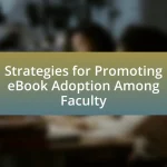 Strategies for Promoting eBook Adoption Among Faculty