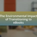 The Environmental Impact of Transitioning to eBooks