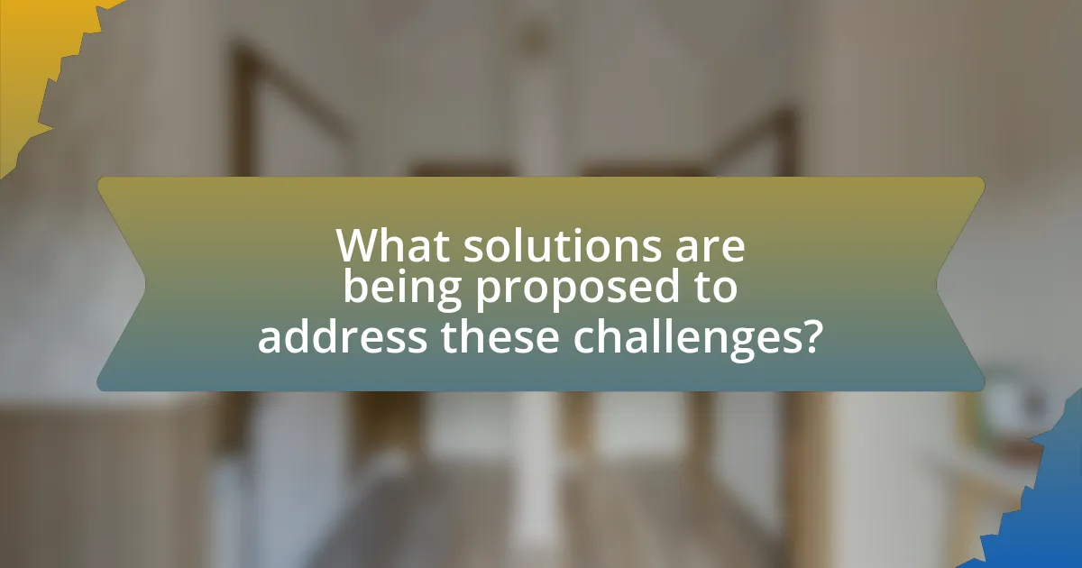 What solutions are being proposed to address these challenges?